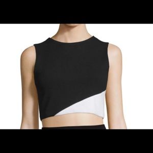 Alice + Olivia Cathleen Colorblock Crop Top